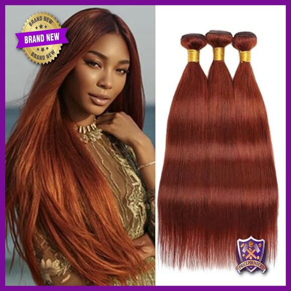 Brazilian Human Hair Extensions Straight Weave Bundles 22 24 26 Inch main image 6